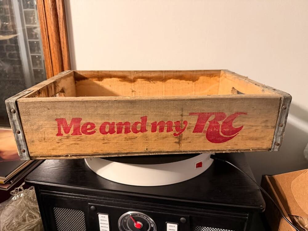 Vintage 1977 Me and my RC Cola Wooden Beverage Crate Royal Crown